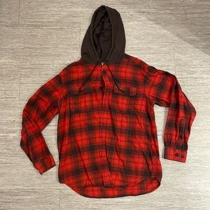 Men’s Columbia Button Up Flannel Hood